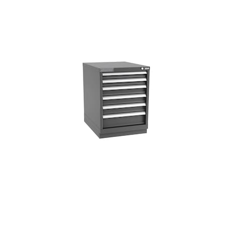 Champion Tool Storage Modular Drawer Cabinet, 6 Drawer, Dark Gray, Steel, 22 in W x 28-1/2 in D x 30 in H N12000601ILCFTB-DG